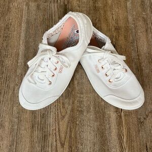BOBS from Skechers White Canvas Sneakers